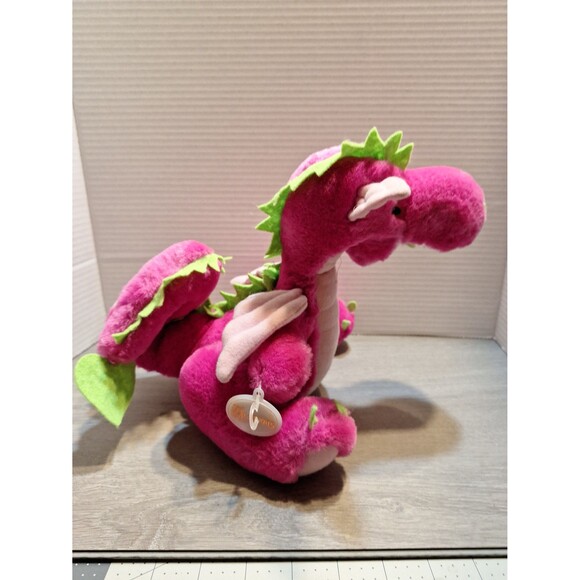 Dragoons Pink Green Plush dragon - Picture 4 of 8
